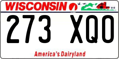 WI license plate 273XQO
