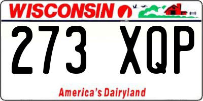 WI license plate 273XQP