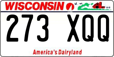 WI license plate 273XQQ