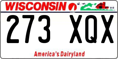 WI license plate 273XQX