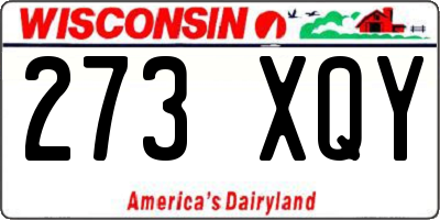 WI license plate 273XQY