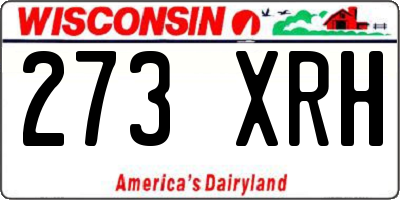 WI license plate 273XRH