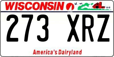 WI license plate 273XRZ