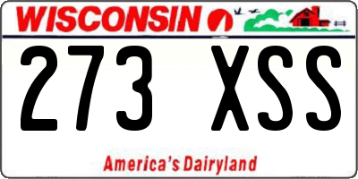 WI license plate 273XSS