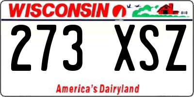 WI license plate 273XSZ