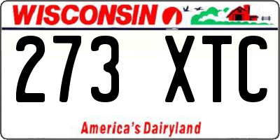 WI license plate 273XTC
