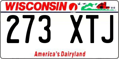 WI license plate 273XTJ