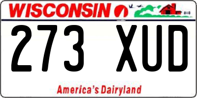 WI license plate 273XUD