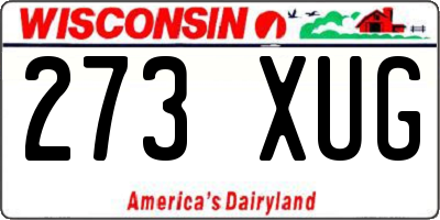WI license plate 273XUG