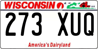 WI license plate 273XUQ