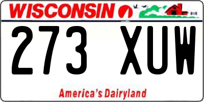WI license plate 273XUW
