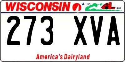 WI license plate 273XVA