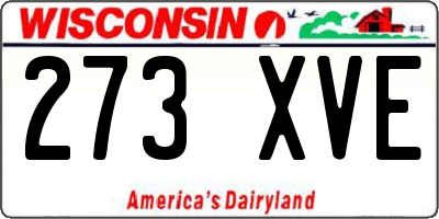 WI license plate 273XVE