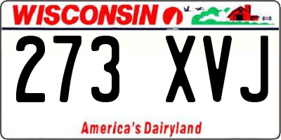 WI license plate 273XVJ
