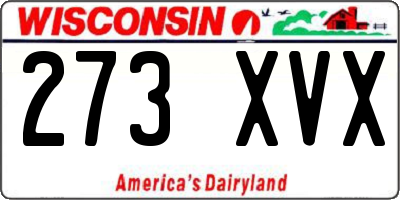 WI license plate 273XVX
