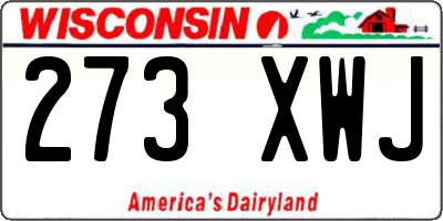 WI license plate 273XWJ