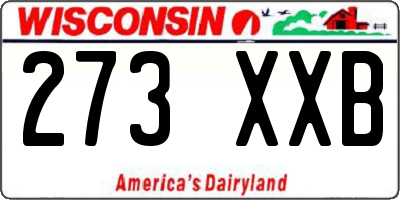 WI license plate 273XXB