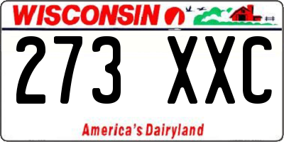 WI license plate 273XXC