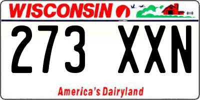 WI license plate 273XXN