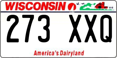 WI license plate 273XXQ