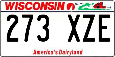 WI license plate 273XZE