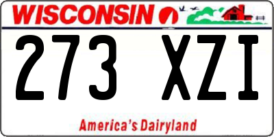 WI license plate 273XZI