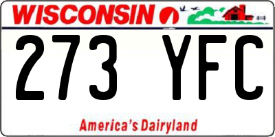WI license plate 273YFC
