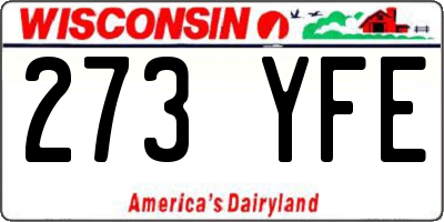 WI license plate 273YFE