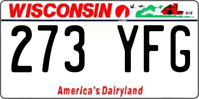 WI license plate 273YFG