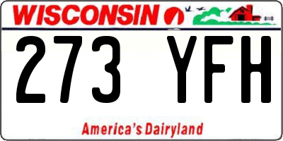 WI license plate 273YFH