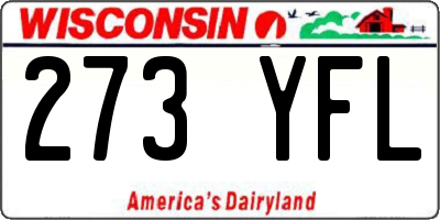 WI license plate 273YFL