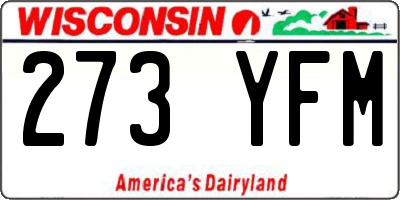 WI license plate 273YFM