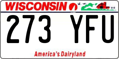 WI license plate 273YFU