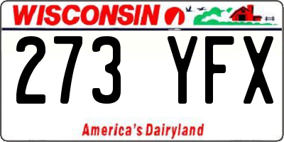 WI license plate 273YFX