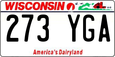 WI license plate 273YGA