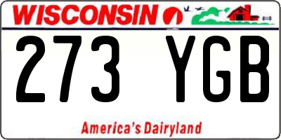 WI license plate 273YGB