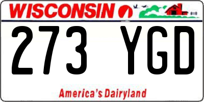 WI license plate 273YGD