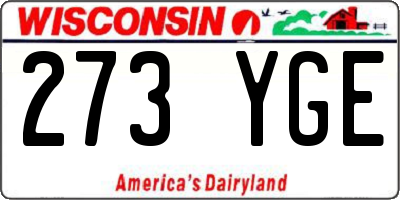 WI license plate 273YGE