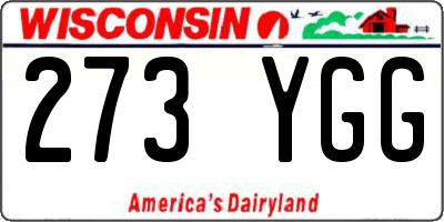 WI license plate 273YGG