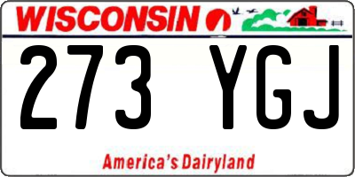 WI license plate 273YGJ