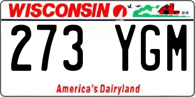 WI license plate 273YGM