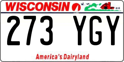 WI license plate 273YGY