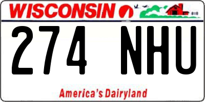 WI license plate 274NHU