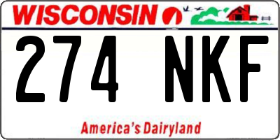 WI license plate 274NKF