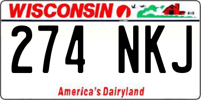 WI license plate 274NKJ