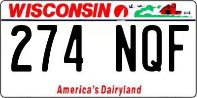 WI license plate 274NQF