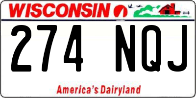 WI license plate 274NQJ