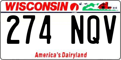 WI license plate 274NQV