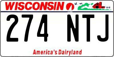 WI license plate 274NTJ