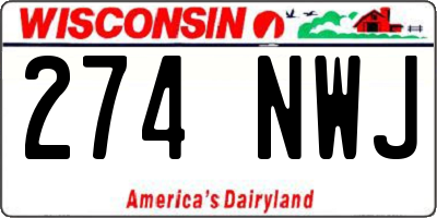 WI license plate 274NWJ
